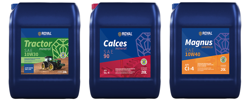 Produtos Royal Lubrificantes para o setor agrícola